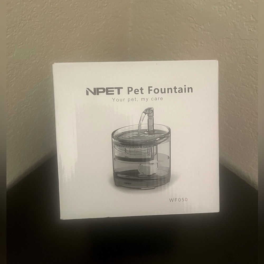 NPET Water Fountain WF050 1.5L Automatic Pet Drinking Fountain w/faucet